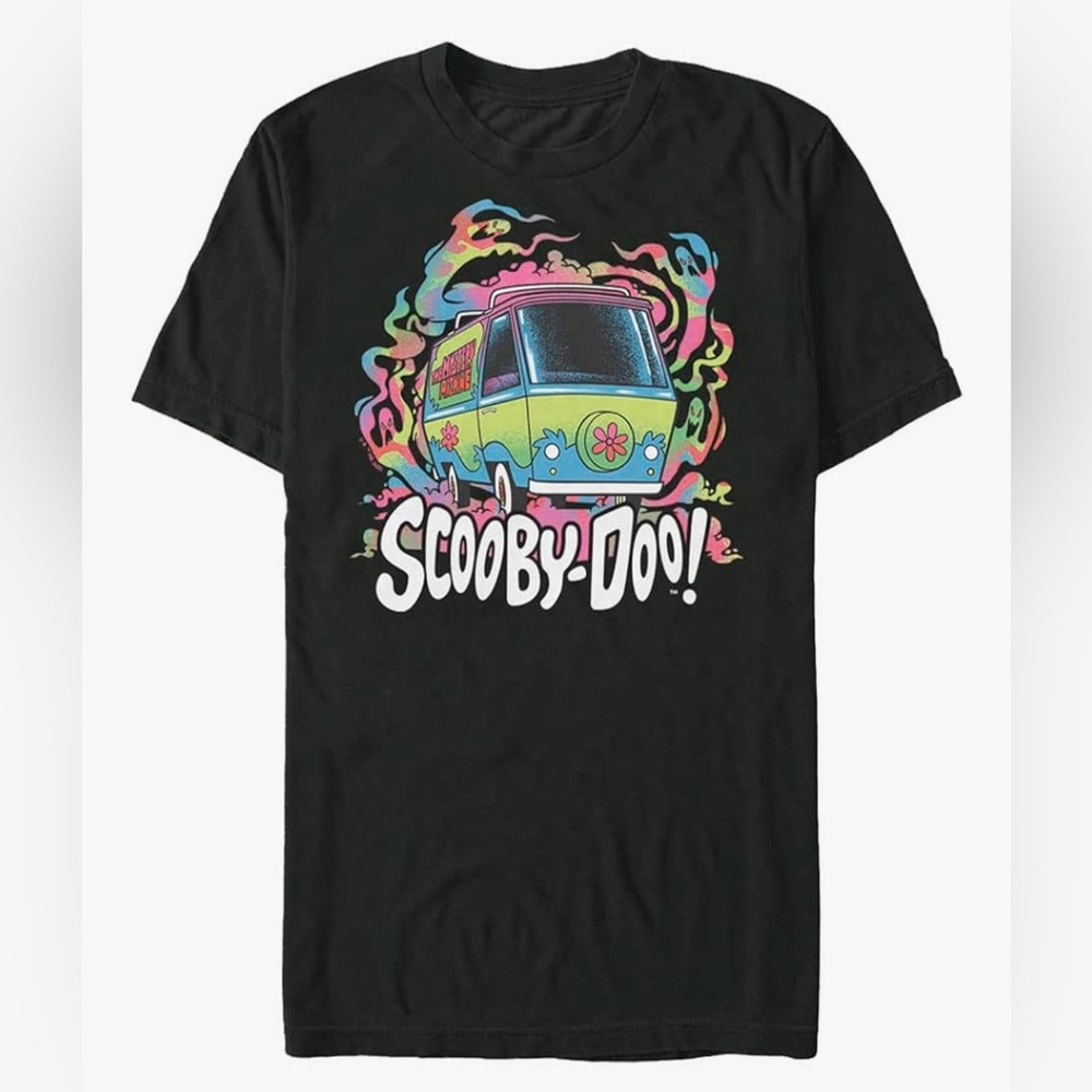 SCOOBY-DOO | Black Graphic Ghost Mist Tee